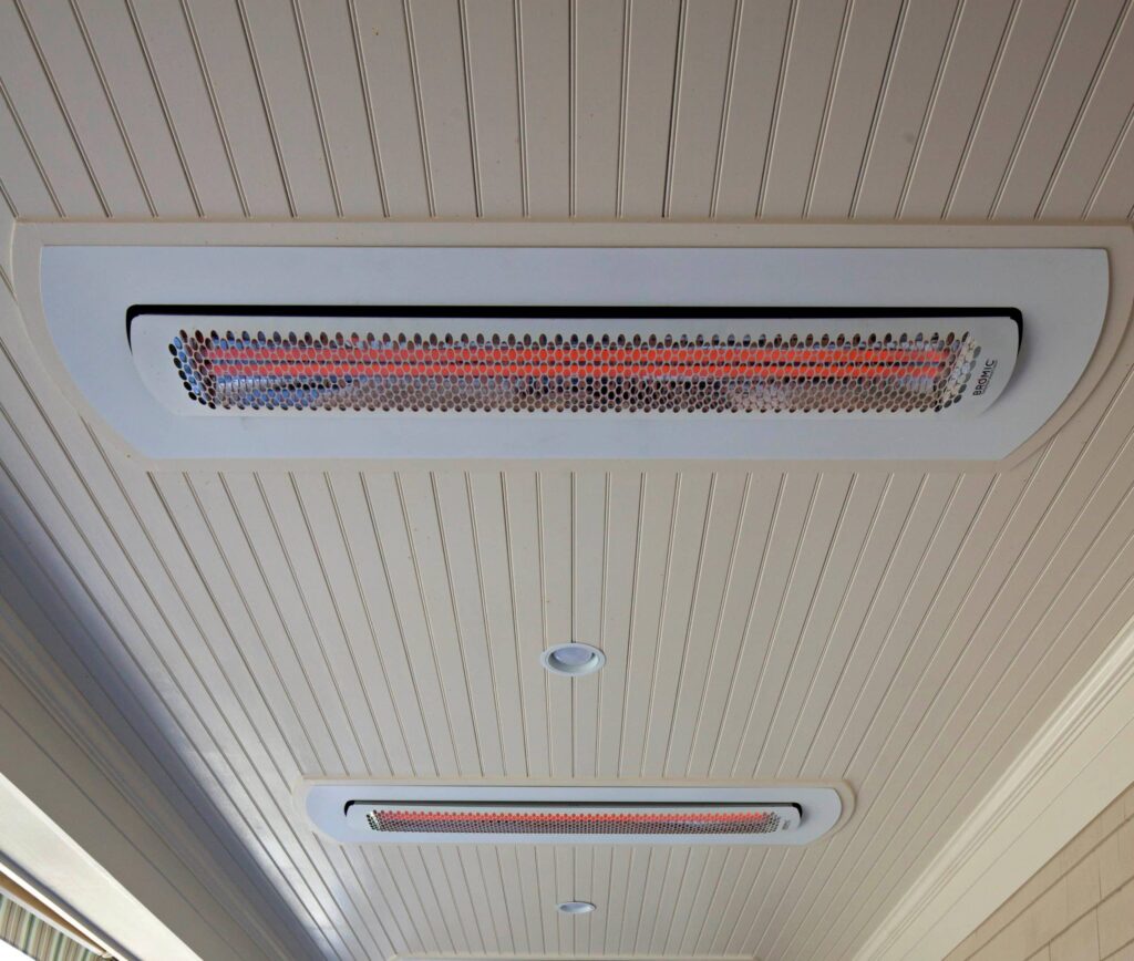 Outdoor Patio Heater Electric - Tungsten Electric Recessed in White
